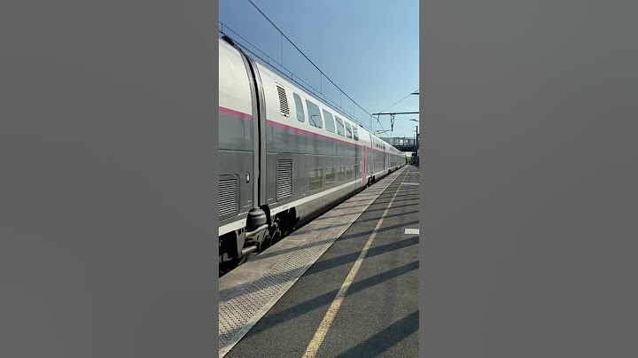 Et tout à coup, un TGV arrive sur le quai !