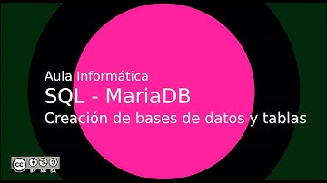 SQL - MariaDB: Creación de Bases de Datos y Tablas