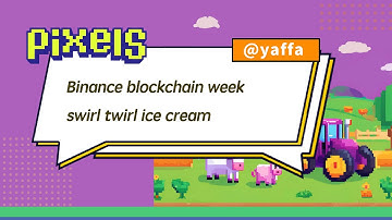 pixels-binance blockchain week -swirl twirl ice cream
