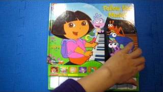 Video thumbnail of "Dora the Explorer Play-A-Song Book: Follow the Music 朵拉音樂有聲書操作書 【🎈愛米粒小舖】"