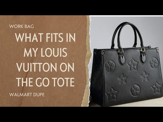 See what fits in my work bag/Louis Vuitton￼ on the go tote