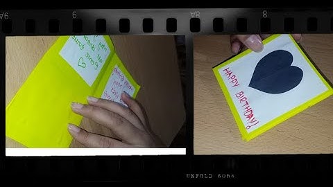 DIY FOLD BIRTHDAY CARD | BY HARSHITA SHARMA❤️