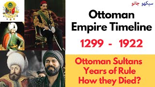 List of Ottoman Empire Sultans | Timeline of ottoman empire | Ottoman sultan death | Sekho Jano