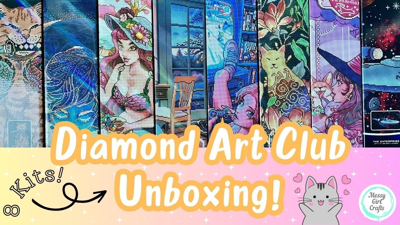 【成】Diamond art Club Diamond Art Club Haul – Unboxing 8 Incredible Restocked Kits