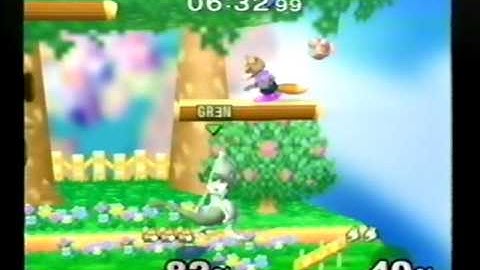 DDRKirby(ISQ) - 3-23,24-11 - SSBM - #80 - Blue(Fox) vs. Green(Mewtwo).MPG