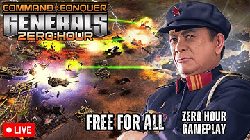🔴LIVE - KT - Building Bases and Breaking Dreams in Online Free For Alls! | C&C Generals Zero Hour