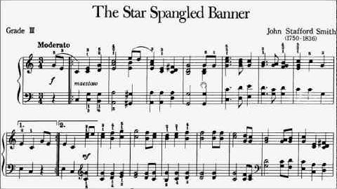 Piano Pieces for Children Grade 3 No.1 Smith The Star Spangled Banner (P.63a) Sheet Music