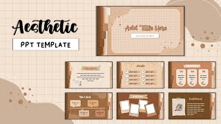 Aesthetic PPT #6 | Animated Slide Easy Simple [ FREE TEMPLATE ]