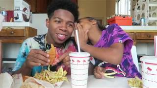 IN N' OUT MUKBANG WITH SISTER (SHE DID WHAT!! WITH HER BOYFRIEND AT 14!) ll Deshae Frost