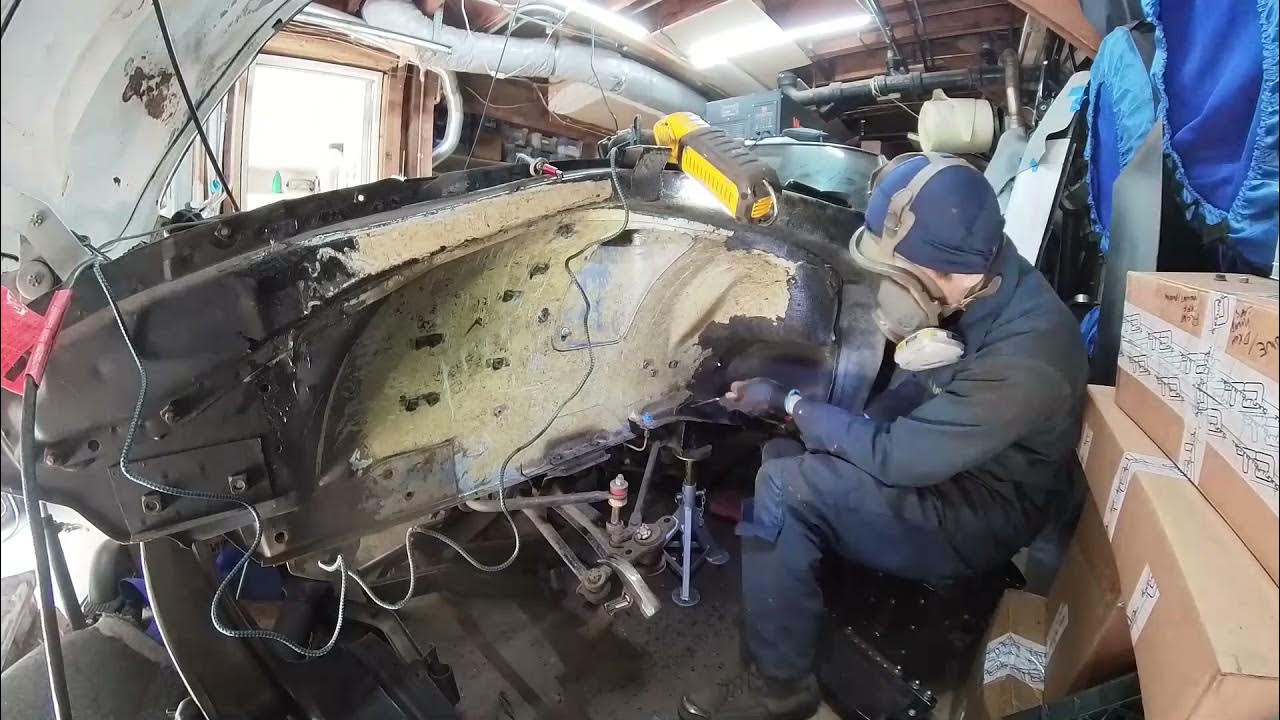 240z Front Undercoating Removal YouTube