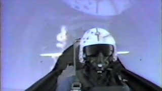 Самолет F-14 военно-морского флота — тренировка плоского вращения