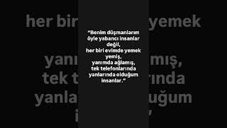 Gerçek Düşmanlar Yabancı Değil… Derin Anlamlı Sözler Duvar Yazısı