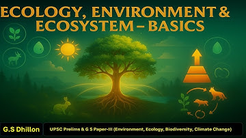 E1 - Ecology, Environment & Ecosystem || Biotic, Abiotic, Ecosystem Basics for UPSC IAS