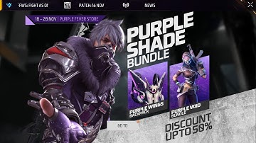 PURPLE SHADE BUNDLE FEVER STORE SPIN EVENT 🥰🥰/// GARENA FREE FIRE