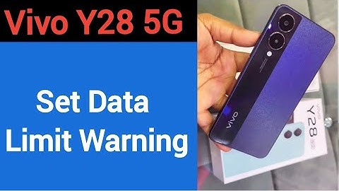 how to set data limit warning,Vivo Y28 5G me data limit kaise set karen