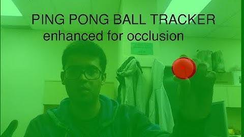 Real time ping pong ball tracker: Enhanced for oclusion
