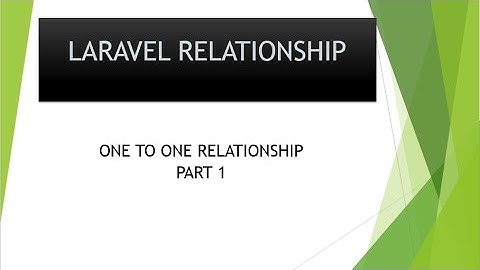 part 1 one to one relationship in laravel | hasone() & belonsTO() | laravel 8 relationships tutorial