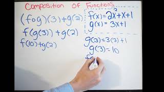 Evaluating Composite Functions - How to Evaluate - Multi Step