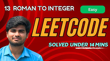 Roman to integer | Leetcode problem 13 | Tamil Explanation | Python | Karthi Stucks At Code
