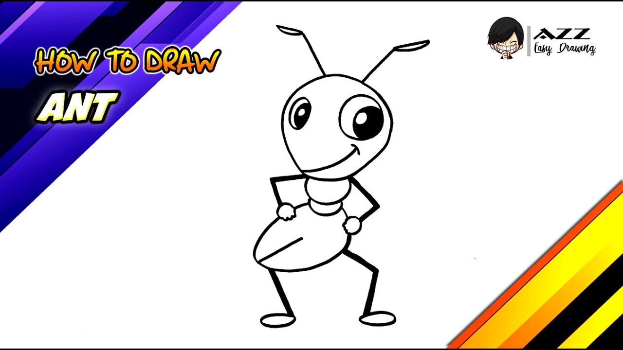 How to draw an Ant step by step - YouTube