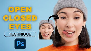 Open closed eye in photoshop with clone stamp tool for image editing and retouching.