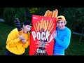 Mukbang Giant Pocky Candy 음식 챌린지 MUKACHU