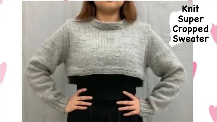 How to knit a super cropped sweater (using straight knitting needles) | VGYS