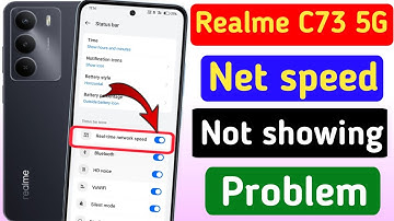Realme C73 5g me network speed kaise show kare | Realme mobile net speed not showing