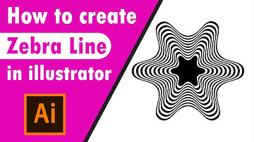 How to Create Zebra Line in Adobe Illustrater - Adobe Illustrator Tutorial