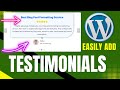 Stop Losing Clients! Add Testimonials to WordPress Pages (Step-by-Step) – Kadence Block Tutorial