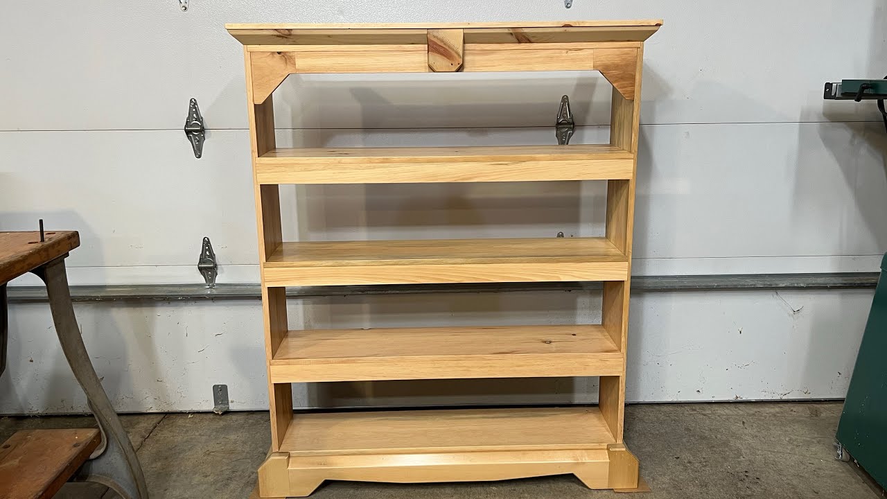 White Pine Bookshelf Finish YouTube