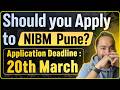 RBI established NIBM Pune | Placements | Batch Profile | Cutoffs | Should I Apply or Not ?