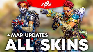 ALL SKINS + KINGS CANYON MAP UPDATES  × Apex Legends