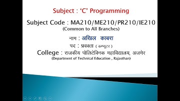 Operator Precedence (Part-II) - IE/ME/MA/PR-210 - By Akhil Kabra   GPC Ajmer