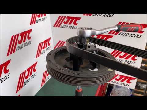 JTC6976 ストレッチベルトリムーバー&インサーター - YouTube
