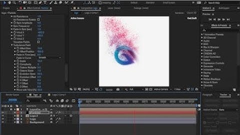 승희쌤 의 영상수업, After Effect Element  Particle Tutorial, 파티클 로고