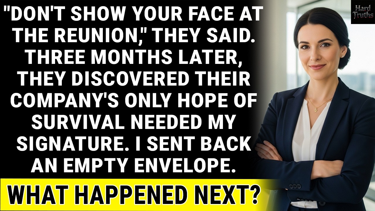 My Family Banned Me From The reunion—Until They Needed My Signature To Save Their Business