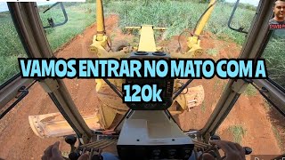 VAMOS ENTRAR NO MATO COM A 120k / Motoniveladora caterpillar grader niveleuse patrola trator