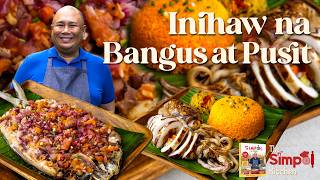 Inihaw na Bangus at Pusit | Simple Summer Outing Recipes