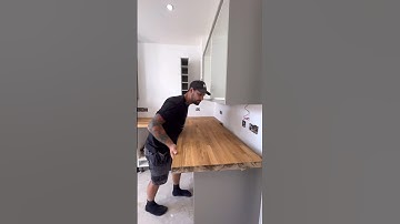 How To Install Kitchen Worktops #howto #homeimprovement #kitchen #diy #shorts