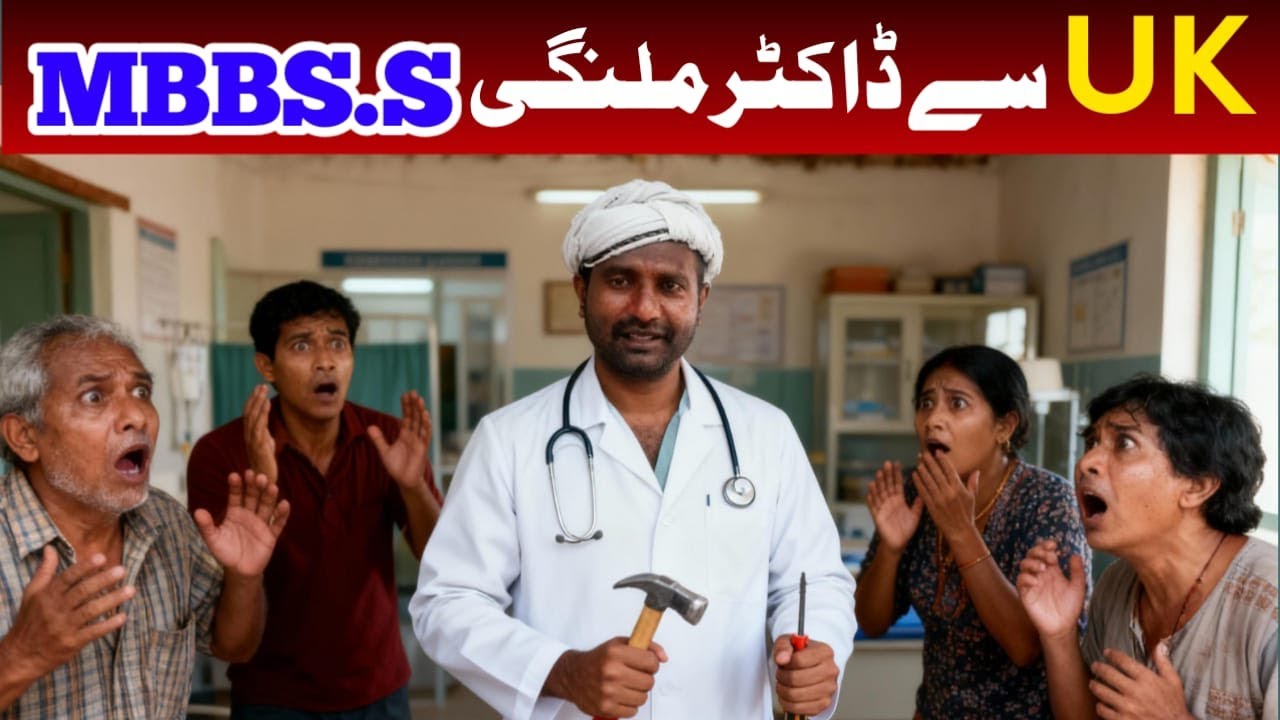 palamber malangi ban gaya MBBS doctor/UK se aaya nakli doctor malangi ne kiya gaon wala ka ilaaj