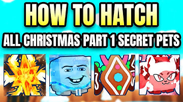 Hoe je alle kersthuisdieren kunt uitbroeden/krijgen, deel 1: Geheime huisdieren in BGSI (Roblox)
