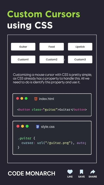 🎨 Master CSS Custom Cursors: 🎯 Style Your Website with Fun ...