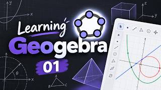 Learn Geogeba with me 01. Plotting points and lines in geogebra