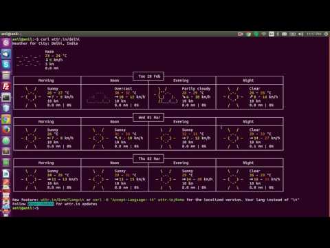 Check Weather Information Using Terminal