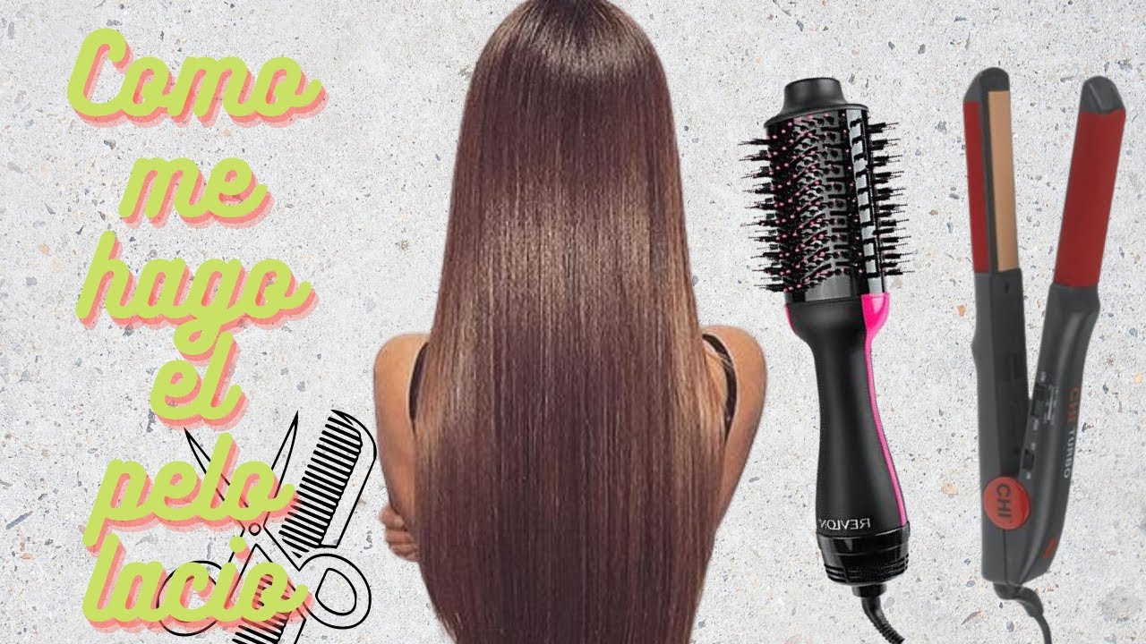 Cómo me peino el cabello con el cepillo Revlon y la plancha | Lissette ...
