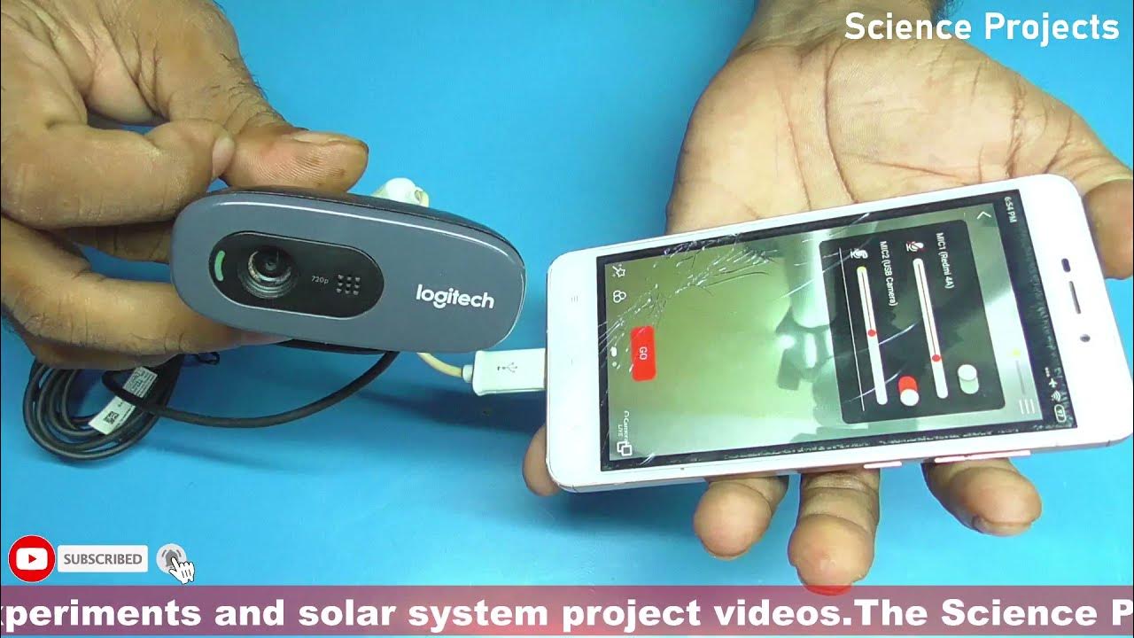 External usb camera for mobile, connect webcam to phone for live