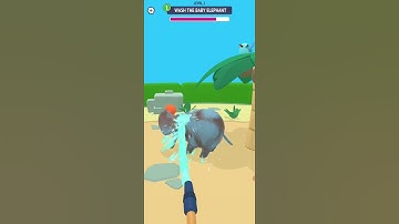 Zoo - Happy Animals Level 2 ⭐ Wash the baby Elephant Gameplay Guide #shorts #gaming #walkthrough