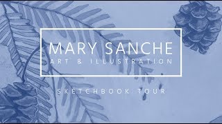 Sketchbook Tour XIII // Flip-through 2018 // Gouache, Pencil, Watercolour Moleskine // Mary Sanche
