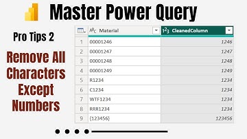 Remove Text/Characters/Special Characters in a Single Step. Master Power Query-  Pro Tips 2 😎